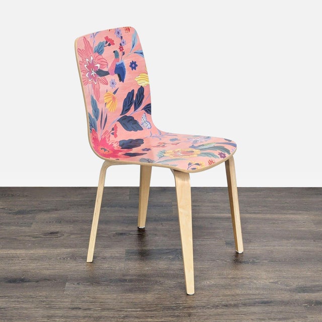 Bentwood with a clear lacquer finish and a patterned seat. Brand: Anthropologie. Original Price: $148. Dimensions (in):...
