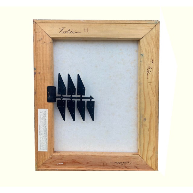 Pair of 1970s Abstract/Formalist Oil on Canvas Paintings For Sale - Image 11 of 11