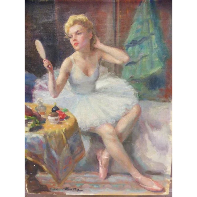 Antique Painting by Madeleine Plantey For Sale - Image 7 of 9