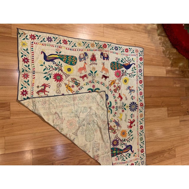 Indian 1990s Indian Embroidered Textile For Sale - Image 3 of 5