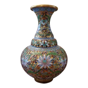 Vintage Mid Century Hollywood Regency Chinese Vase