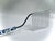 Vintage "Blue Danube" Cake Comb Porcelain Pistol Handle with Stainless Serving Picks. Featuring a White Porcelain Cake...
