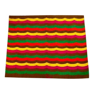 Large 1970's Luis Montiel Waves Tapestry For Sale