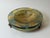 Large Art Glass Centerpiece Bowl with Brass Stand, 2000 For Sale - Image 6 of 18