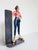 Mid-Century Modern Car Hop, Waitress Statue with Chalkboard Menu, 1978, Fiberglass and Wood For Sale - Image 3 of 11
