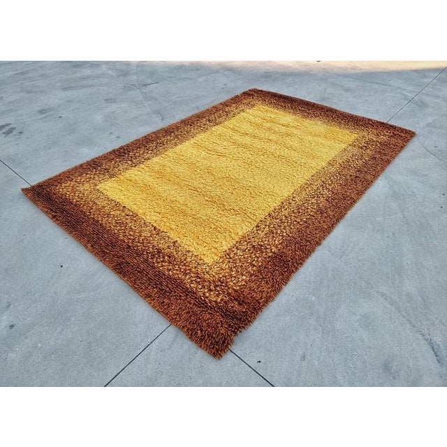 Mid-Century Modern Hand Tufted Wool Rug by Rug from Siegel, West Germany, 1970s For Sale - Image 3 of 8
