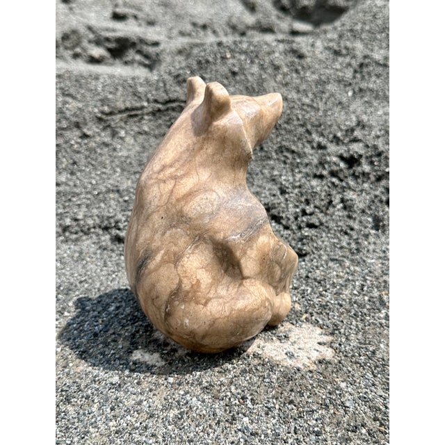 Stone Handcrafted Bear Figurine in Soapstone, Germany, 1970s For Sale - Image 7 of 15