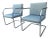 Fine set of four tubular chrome Brno cantilever armchairs, 1930s design by Ludwig Mies van der Rohe for Thonet, signed,...