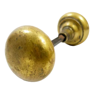 Antique Bright Brass Passage Door Knob