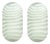 Vintage Striped Glass Wall Lamps from Peill & Putzler, Germany, 1970s, Set of 2 For Sale