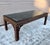 1980s Vintage Burl Finish Chinoiserie Coffee Table With Glass For Sale - Image 5 of 12