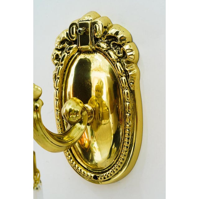 Metal Historistic Wall Lamps, Vienna, 1890s, Set of 2 For Sale - Image 7 of 15