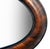 A Charming Antique Oval Wood Wall Mirror with a handpainted Tortoise Shell paint effect on the frame. A Classic Look.