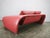 Gold Italian Red Leather Sofa by Divanotti, Postmodern, 1990s For Sale - Image 8 of 18