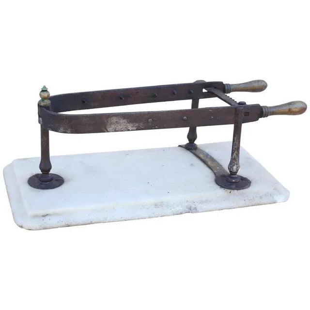 19th Century Meat Holder on Marble Slab For Sale - Image 6 of 11