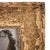 A very decorative French mirror which can be hung landscape or portrait. It has pretty moulding and very worn gilded frame...