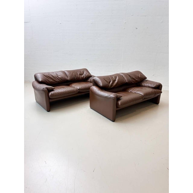 Maralunga Sofas by Vico Magistretti for Cassina, 1970s For Sale - Image 10 of 18