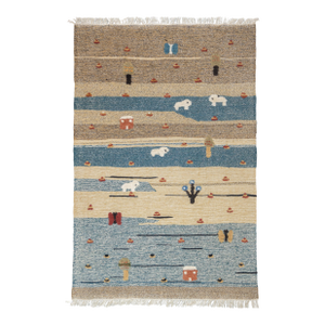Fine Vintage Turkish Kilim Rug 3'8'' X 5'7''