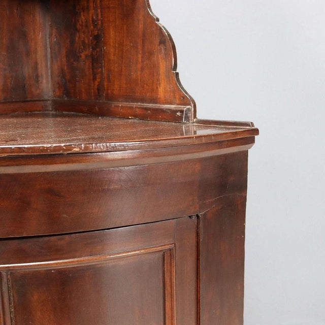 Corner Unit in Walnut and Stained Poplar For Sale - Image 5 of 10