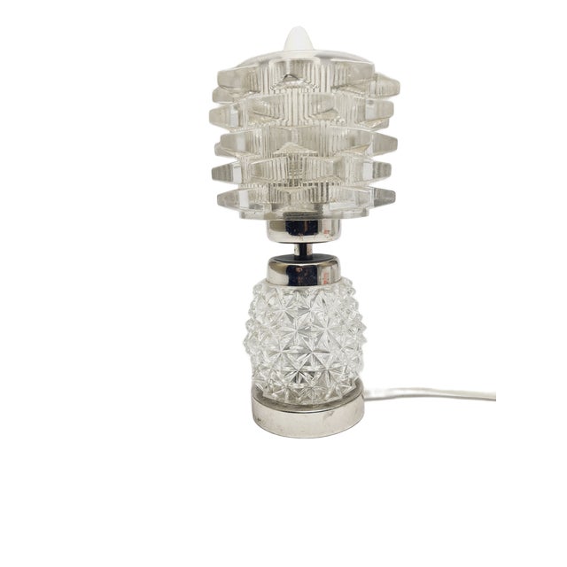 Silver Postmodern Bedside Lamp, Belgium, 1960s For Sale - Image 8 of 12