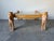 Hollywood Regency Vintage Egyptian Revival Hand-Carved Wood Lion Coffee Table With Inset Glass Top For Sale - Image 3 of 12