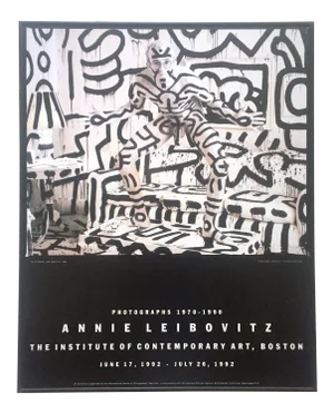 Vintage 1992 Annie Leibovitz Ica Exhibition Print Framed Poster " Keith Haring " 1986