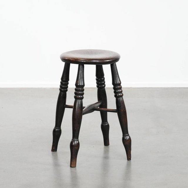 English Antique Windsor Stool, 18th Century For Sale - Image 12 of 12