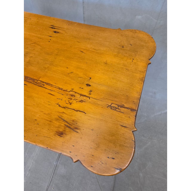 Late 18th Century Antique New England Queen Anne Beechwood Tea Table, Porringer-Top, Circa 1800 For Sale - Image 5 of 14