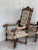 French Louis XVI Style French Carved Walnut Armchairs, 1900s - a Pair For Sale - Image 3 of 9