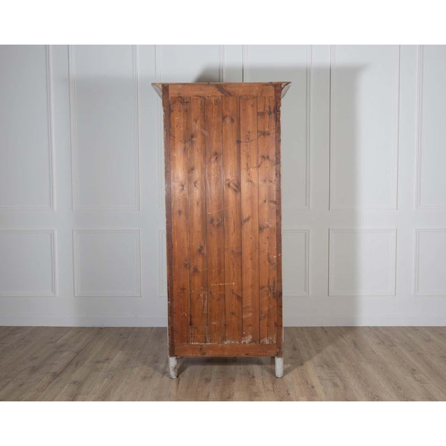 Wood Swedish Painted Linen Closet with Shelves, Circa 1890 For Sale - Image 7 of 11