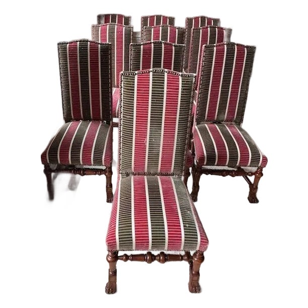 Set of 9 Edward Ferrell Dining Chairs For Sale