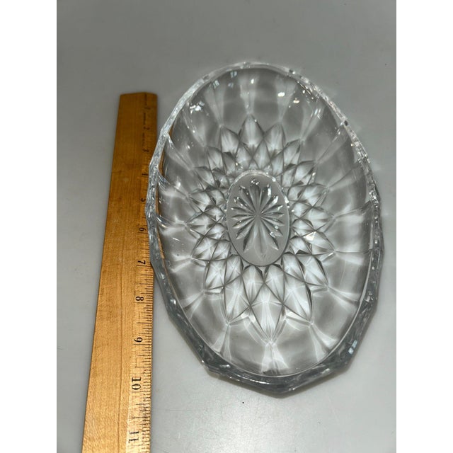 1980s Val Saint Lambert Belgian Crystal "Imperial" Centerpiece Bowl For Sale - Image 9 of 10