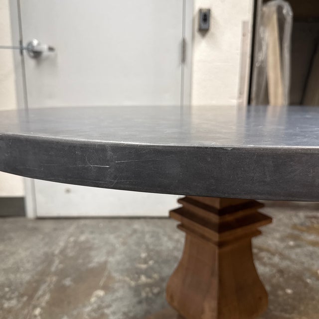 Timothy Oulton for Restoration Hardware Salvaged Round Dining Table, 42 Inch For Sale - Image 11 of 12
