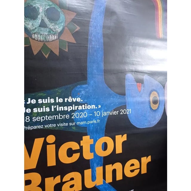 Original Victor Brauner poster (Big Size) created in 2020 for the exhibition at Paris. The poster is in overall good...