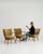 Set Of Three Mid Century Modern Upholstered Armchairs For Sale In Greensboro - Image 6 of 12