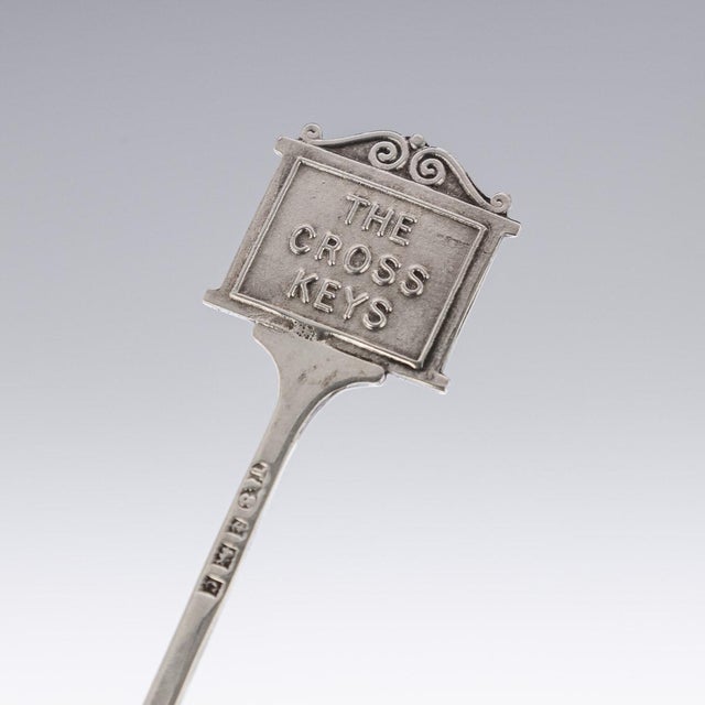 Vintage English Silver Cased Pub Sign Cocktail Picks, 1952, Set of 6 For Sale - Image 13 of 18