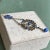 Arts & Crafts Circa 1915 Marius Hammer Norwegian Silver & Enamel Pendant With Bow and Wreath For Sale - Image 3 of 10