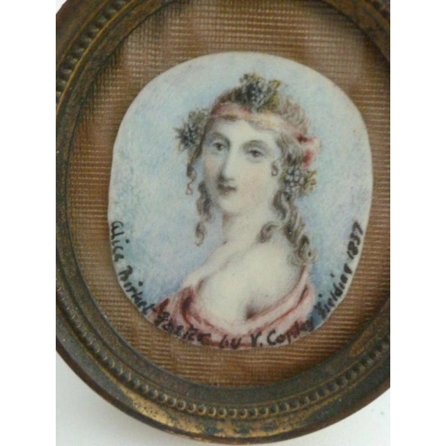 19th Century Anthony Vandyke Copley Fielding, Portrait of Alice Birket Foster, 1837, Watercolour, Framed For Sale - Image 5 of 14