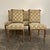 Set of 4 dining chairs featuring a faux bois (false wood) design. The frames are carved to mimic the organic look of tree...