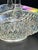 Glass Large Iridescent Pressed‑Glass Centerpiece Basket With Handle For Sale - Image 7 of 9