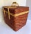 Brown Vintage Woven Wicker Basket With Picnic Accessories- 22 Pieces For Sale - Image 8 of 13