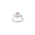 Metal Exquisite 9.8 Mm Round Amethyst & Topaz Trio Ring in 925 Sterling Silver - Size 8 For Sale - Image 7 of 10