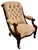 William IV Mahogany Button Back Chair, 1830s For Sale