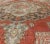 1920s Antique Turkish Oushak Rug With Floral Medallion in Red, Charcoal and Cream For Sale - Image 5 of 10