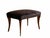 Mid-Century Modern Velvet Stool with Shaped Legs and Brass End Caps, Italy, 1950s For Sale - Image 3 of 8