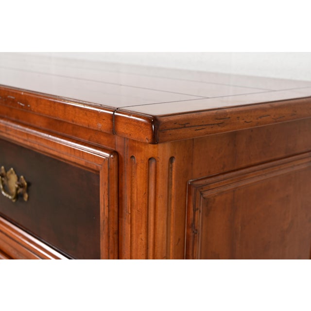 Baker Furniture Italian Provincial Carved Maple Dresser or Chest of Drawers For Sale - Image 10 of 15