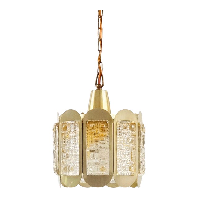 Mid Century Scandinavian Ceiling Light / Pendant From Vitrika, Denmark, 1960s/1970s For Sale