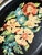 Mid 20th Century Vintage Chippy Hand Painted Floral Toleware Tray For Sale - Image 5 of 8