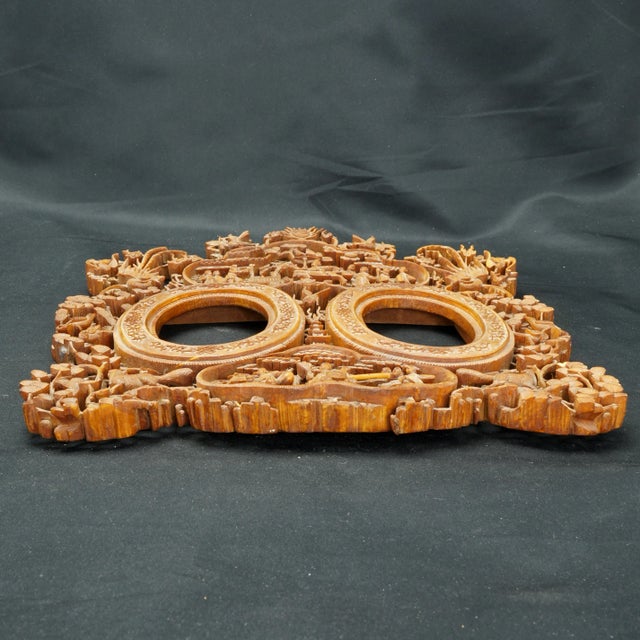 Wood Antique Chinese Wood Frame Circa 1830 For Sale - Image 7 of 7