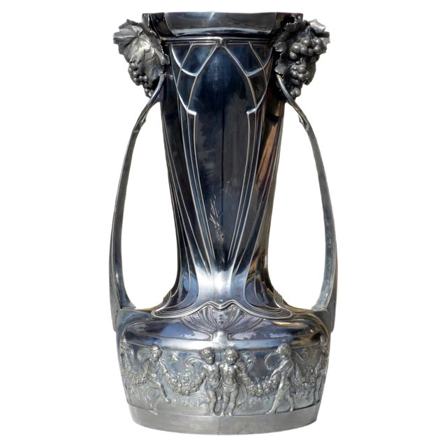 Early-19th Century Art Nouveau Vase by Albert Mayer for WMF For Sale